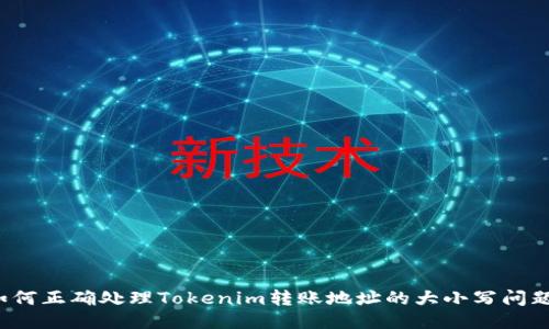 如何正确处理Tokenim转账地址的大小写问题？